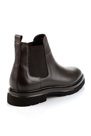 Kahve Hakiki Deri Erkek Bot & Bootie E02648612440