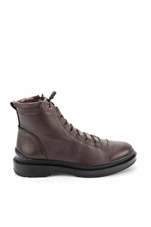 Kahve Hakiki Deri Erkek Bot & Bootie E02759601403