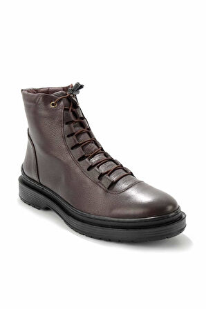 Kahve Hakiki Deri Erkek Bot & Bootie E02759601403