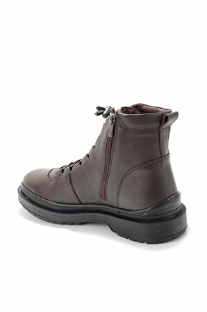Kahve Hakiki Deri Erkek Bot & Bootie E02759601403