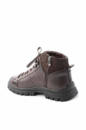 Kahve Hakiki Deri Erkek Bot & Bootie E02759605503