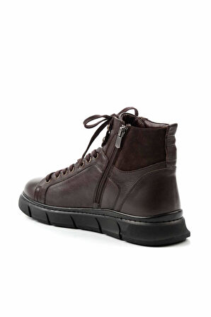 Kahve Hakiki Deri Erkek Bot & Bootie E02759095703