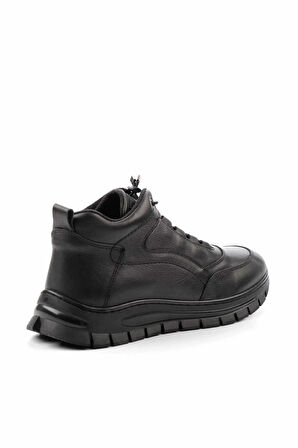 Siyah Hakiki Deri Erkek Bot & Bootie E02759300103