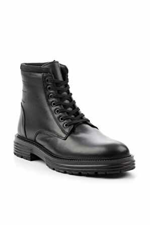 Siyah Hakiki Deri Erkek Bot & Bootie E02759601003