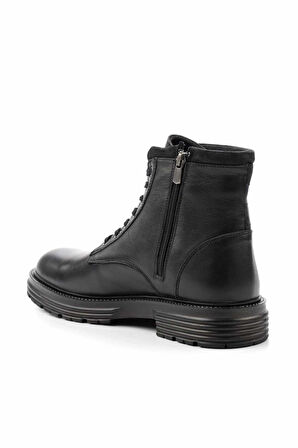 Siyah Hakiki Deri Erkek Bot & Bootie E02759601003