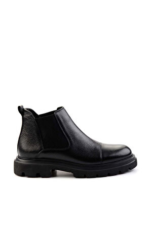 Siyah Leather Erkek Bot & Bootie E02757665240