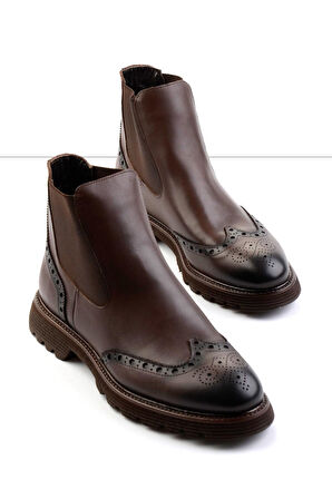 Siyah Leather Erkek Bot & Bootie E02757713241