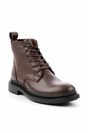 Kahve Hakiki Deri Erkek Bot & Bootie E02795071603