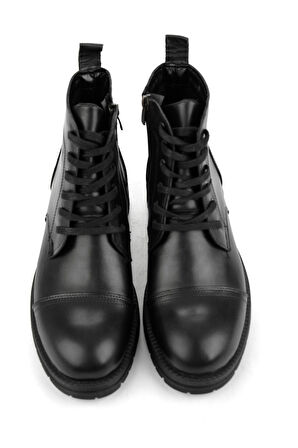 Siyah Hakiki Deri Erkek Bot & Bootie E02795071441