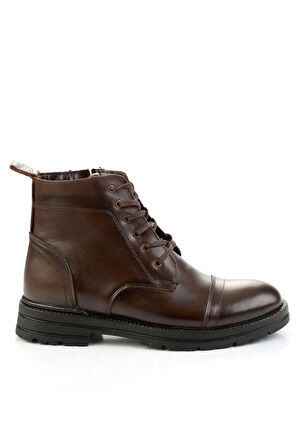 Kahve Hakiki Deri Erkek Bot & Bootie E02795071441