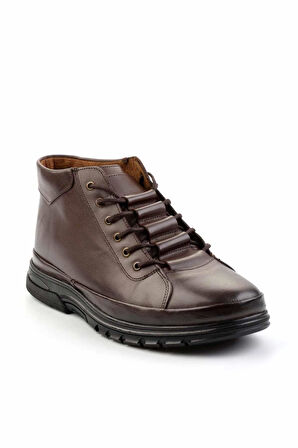 Kahve Hakiki Deri Erkek Bot & Bootie E02795071541