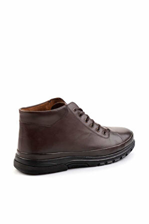 Kahve Hakiki Deri Erkek Bot & Bootie E02795071541