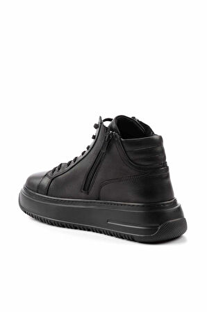 Siyah Hakiki Deri Erkek Bot & Bootie E02811046243