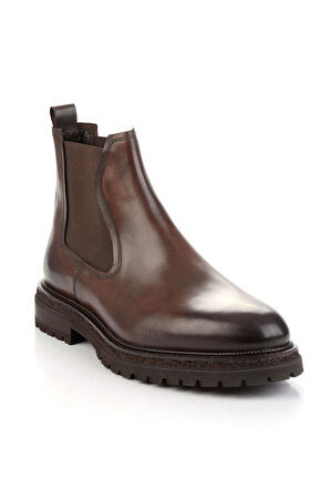 Kahve Hakiki Deri Erkek Bot & Bootie E02901010341