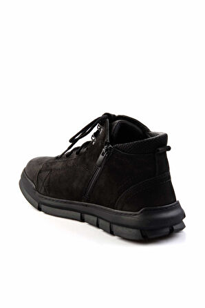 Siyah Hakiki Deri Erkek Bot & Bootie E02900220101