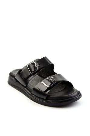 Siyah Leather Erkek Terlik E04433408014