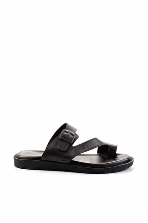 Siyah Leather Erkek Terlik E04433001543