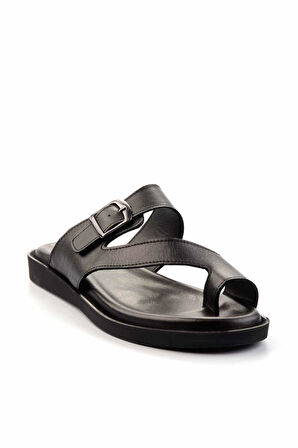 Siyah Leather Erkek Terlik E04433001543