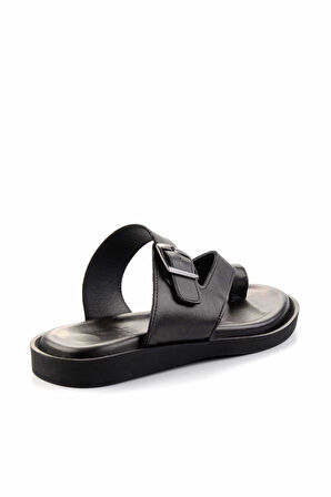Siyah Leather Erkek Terlik E04433001543