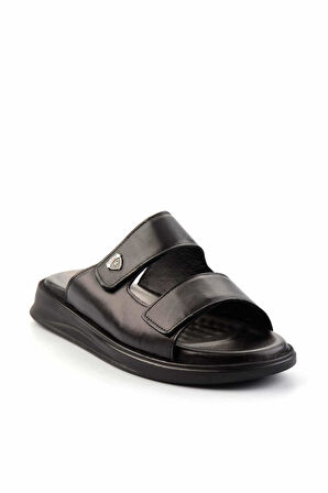 Siyah Leather Erkek Terlik E04433012543