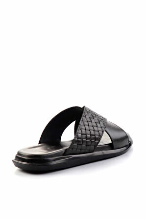 Siyah Leather Erkek Terlik E04433045043