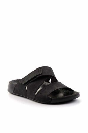 Siyah Nubuk  Erkek Terlik E04444000501