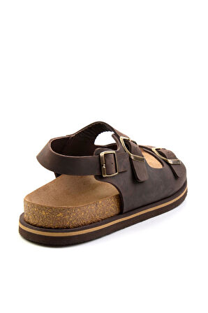 Kahve Leather Erkek Sandalet E05801198403
