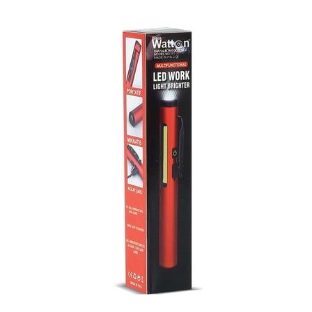 Şarjlı Mıknatıslı Çalışma Lambası Cep Feneri Wt-307-s