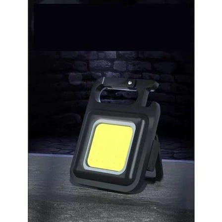 Mini 30 Ledli Mıknatıslı Anahtarlık Flash Kamp Lambası Askılı Kapak Açacaklı Şarjlı Fener