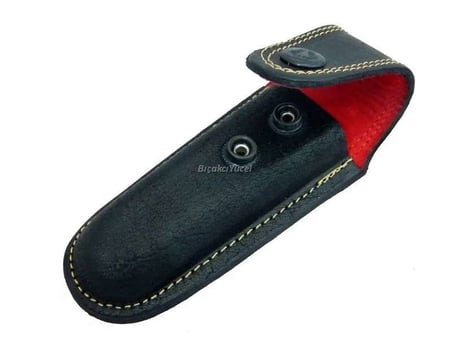 Hakiki Deri Çakı Kılıfı No:3 - 13 Cm, Kemerlikli