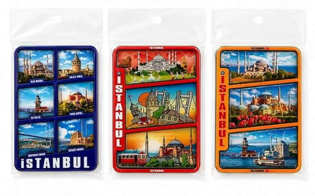İstanbul Temalı Ahşap Buzdolapı Süsü Magnet Alk5824