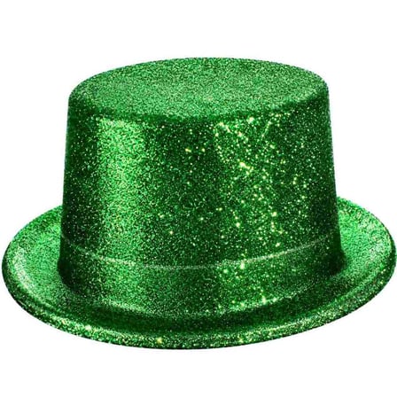 Yeşil Simli Glitter Silindir Parti Şapkası