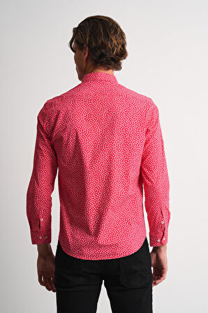 ALEXANDERGARDI Desenli Slim Fit Erkek Gömlek