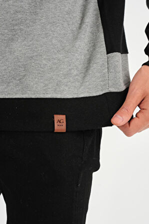 ALEXANDERGARDI OVERSİZE RENK BLOKLU KAPÜŞONLU SWEATSHIRT (E20-152703)