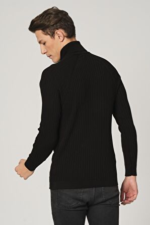 ALEXANDERGARDI FİTİLLİ TRİKO BALIKÇI YAKA KAZAK (E20-18059)