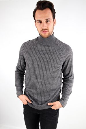 ALEXANDERGARDI FİTİLLİ TRİKO BALIKÇI YAKA KAZAK (E20-18059)