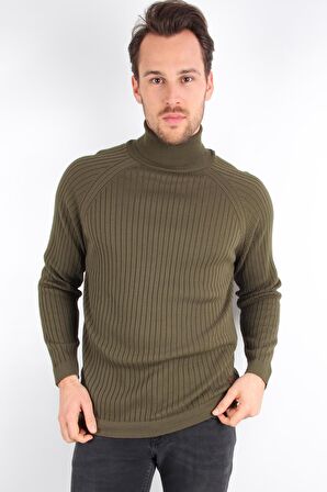 ALEXANDERGARDI FİTİLLİ TRİKO BALIKÇI YAKA KAZAK (E20-18059)