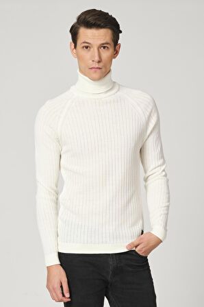 ALEXANDERGARDI FİTİLLİ TRİKO BALIKÇI YAKA KAZAK (E20-18059)