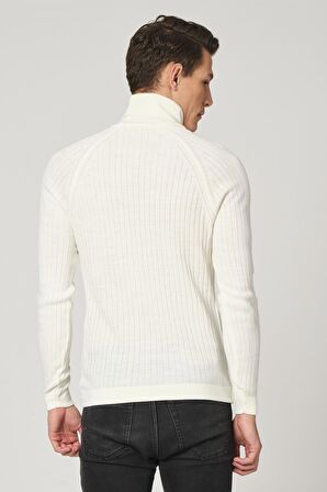 ALEXANDERGARDI FİTİLLİ TRİKO BALIKÇI YAKA KAZAK (E20-18059)