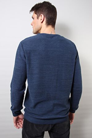 ALEXANDERGARDI PETEK ÖRGÜ BİSİKLET YAKA KAZAK (E20-18803)