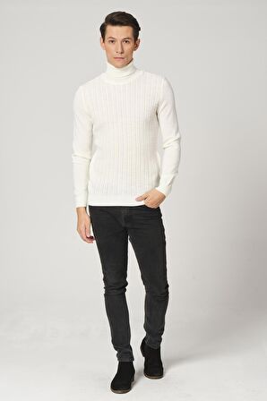 ALEXANDERGARDI SAÇ ÖRGÜ BALIKÇI YAKA KAZAK (E20-18820)