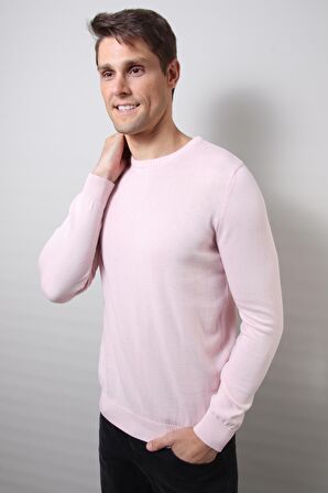 ALEXANDERGARDI BİSİKLET YAKA KAZAK, PEMBE (E20-18907)