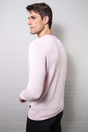 ALEXANDERGARDI BİSİKLET YAKA KAZAK, PEMBE (E20-18907)