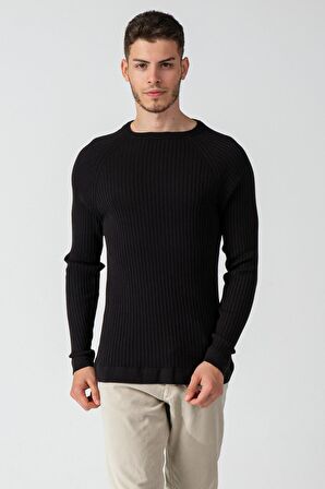 ALEXANDERGARDI FİTİLLİ BİSİKLET YAKA KAZAK (E20-5107)