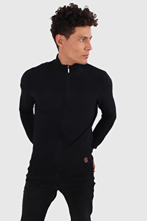 ALEXANDERGARDI FERMUARLI REGULAR FİT TRİKO HIRKA (E20-5111)