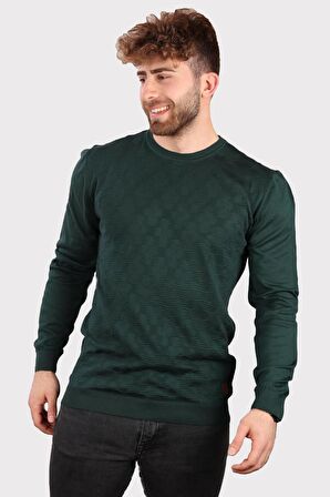 ALEXANDERGARDI BİSİKLET YAKA JAKARLİ KAZAK (E20-511402)