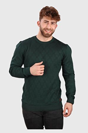 ALEXANDERGARDI BİSİKLET YAKA JAKARLİ KAZAK (E20-511402)