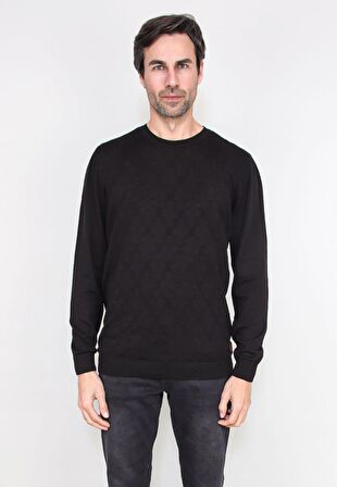 ALEXANDERGARDI BİSİKLET YAKA JAKARLI KAZAK (E20-511401)