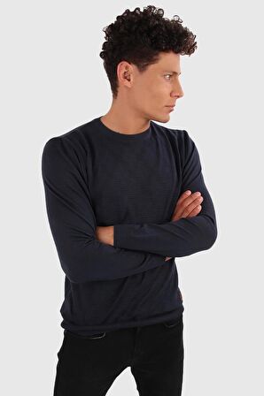 ALEXANDERGARDI BİSİKLET YAKA JAKARLİ KAZAK (E20-511402)