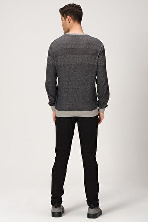 ALEXANDERGARDI DESENLİ BİSİKLET YAKA KAZAK (E20-5122)